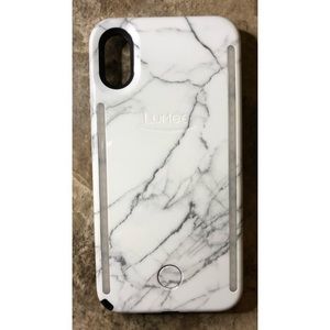 LuMee DUE MARBLE Selfie Light iPhone X case